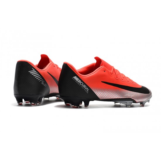 Kopačky Nike Mercurial Vapor XII PRO FG Červené Stříbrný