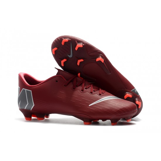 Kopačky Nike Mercurial Vapor XII PRO FG Víno Červené Šedá