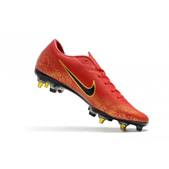 Kopačky Nike Mercurial Vapor XII PRO SG Červené Zlatý