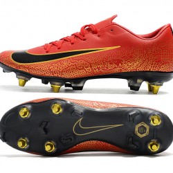 Kopačky Nike Mercurial Vapor XII PRO SG Červené Zlatý