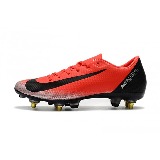 Kopačky Nike Mercurial Vapor XII PRO SG Červené Stříbrný