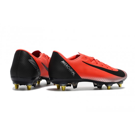 Kopačky Nike Mercurial Vapor XII PRO SG Červené Stříbrný