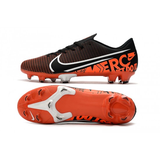 Kopačky Nike Mercurial Vapor XIII FG Černá oranžový