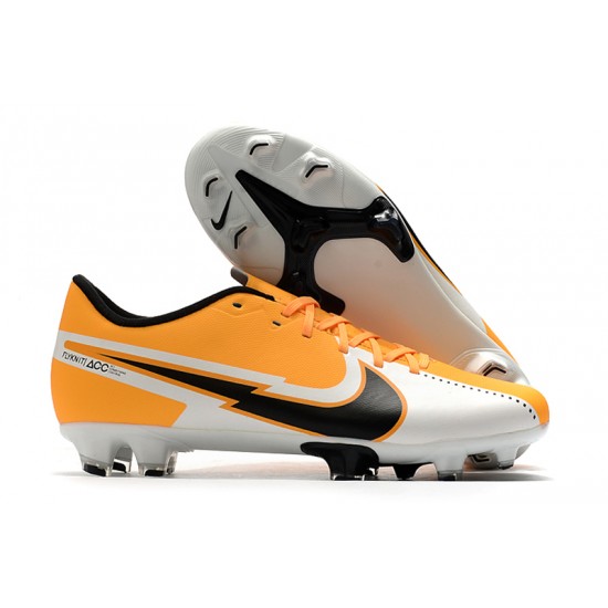 Kopačky Nike Mercurial Vapor XIII FG oranžový Bílý Černá