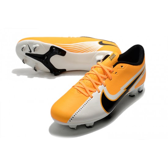 Kopačky Nike Mercurial Vapor XIII FG oranžový Bílý Černá