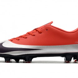 Kopačky Nike Mercurial Vapor XIII FG Červené Stříbrný