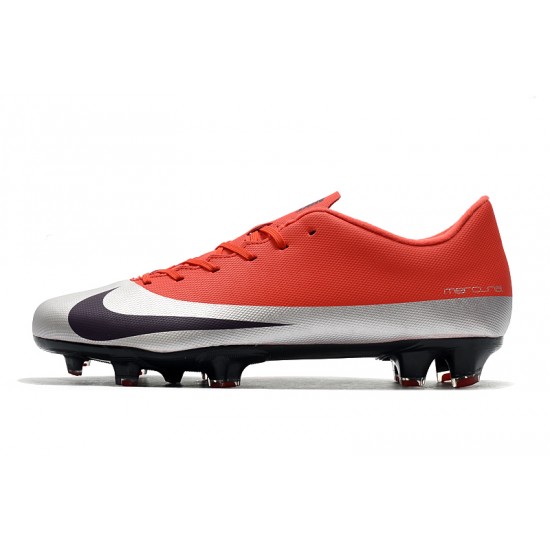 Kopačky Nike Mercurial Vapor XIII FG Červené Stříbrný