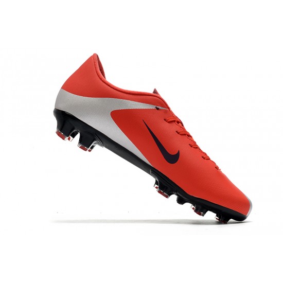 Kopačky Nike Mercurial Vapor XIII FG Červené Stříbrný