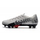 Kopačky Nike Mercurial Vapor XIII FG Stříbrný