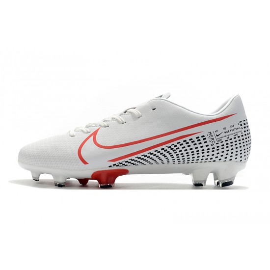 Kopačky Nike Mercurial Vapor XIII FG Bílý Červené