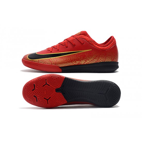 Kopačky Nike Mercurial VaporX VII Pro IC Červené Zlatý