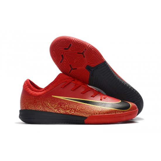 Kopačky Nike Mercurial VaporX VII Pro IC Červené Zlatý