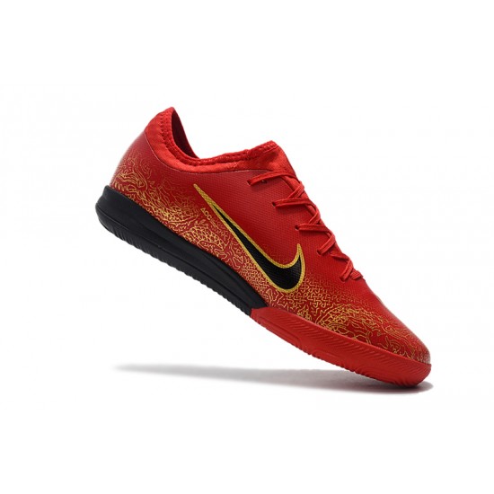 Kopačky Nike Mercurial VaporX VII Pro IC Červené Zlatý