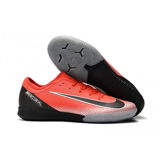 Kopačky Nike Mercurial VaporX VII Pro IC Červené Stříbrný