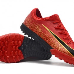 Kopačky Nike Mercurial VaporX VII Pro TF Červené Zlatý