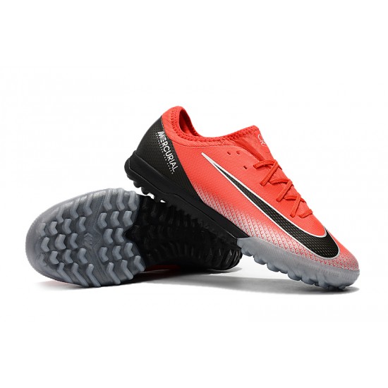 Kopačky Nike Mercurial VaporX VII Pro TF Červené Stříbrný