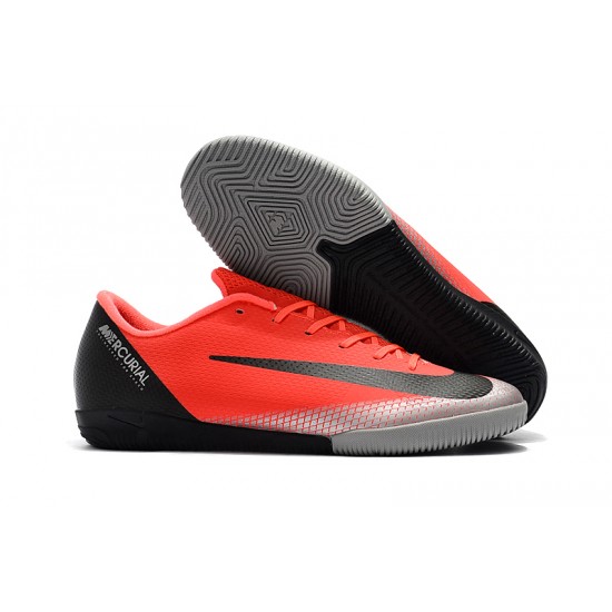 Kopačky Nike Mercurial VaporX XII Academy IC Červené Stříbrný Černá