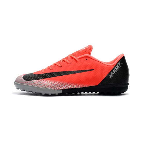 Kopačky Nike Mercurial VaporX XII Academy TF Červené Stříbrný