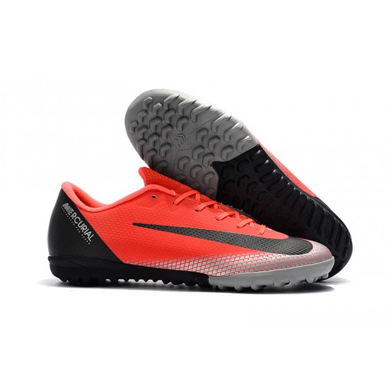 Kopačky Nike Mercurial VaporX XII Academy TF Červené Stříbrný