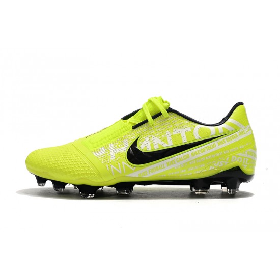 Kopačky Nike Phantom VNM Elite FG Neon Zelená Bílý Černá