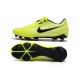 Kopačky Nike Phantom VNM Elite FG Neon Zelená Bílý Černá