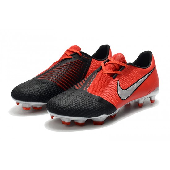 Kopačky Nike Phantom VNM Elite FG Červené Černá Stříbrný