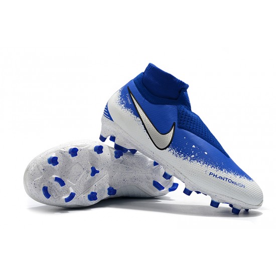 Kopačky Nike Phantom VSN Elite DF FG Bezcenný Modrý Bílý Stříbrný