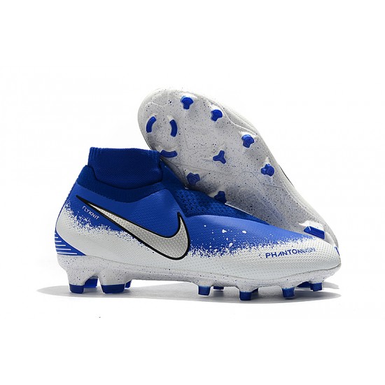 Kopačky Nike Phantom VSN Elite DF FG Bezcenný Modrý Bílý Stříbrný