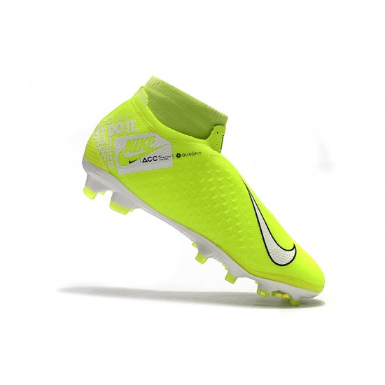 Kopačky Nike Phantom VSN Elite DF FG Bezcenný Neon Zelená Bílý