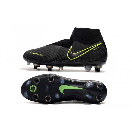 Kopačky Nike Phantom VSN Elite DF SG-Pro Anti Clog Černá Neon  Zelená