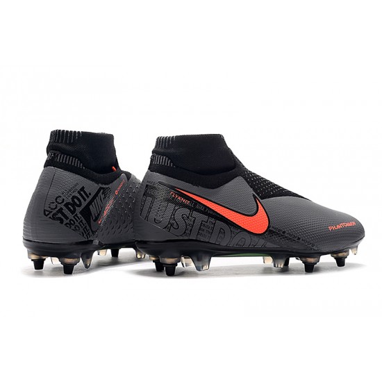 Kopačky Nike Phantom VSN Elite DF SG-Pro Anti Clog Dark Šedá oranžový