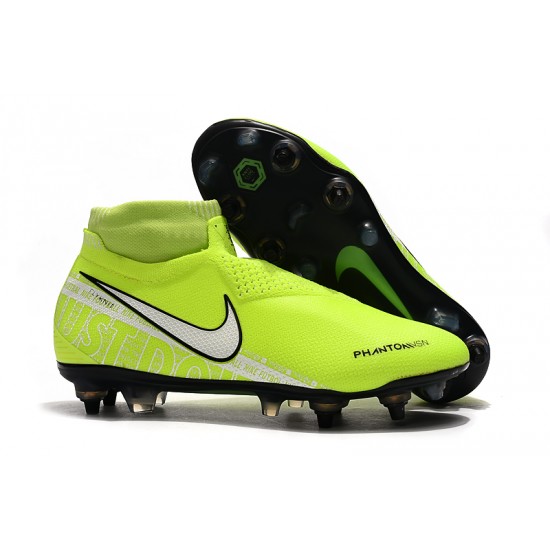 Kopačky Nike Phantom VSN Elite DF SG-Pro Anti Clog Neon Zelená