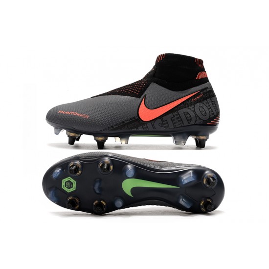 Kopačky Nike Phantom VSN Elite DF SG-Pro Anti Clog Šedá oranžový