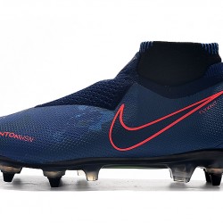 Kopačky Nike Phantom VSN Elite DF SG-Pro Anti Clog Královská modrá Červené