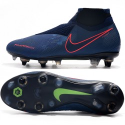 Kopačky Nike Phantom VSN Elite DF SG-Pro Anti Clog Královská modrá Červené