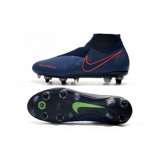 Kopačky Nike Phantom VSN Elite DF SG-Pro Anti Clog Královská modrá Červené