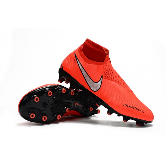 Kopačky Nike Phantom VSN Shadow Elite DF AG Bezcenný oranžový Stříbrný