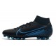 Kopačky Nike Superfly VII Academy CR7 AG Černá Modrý