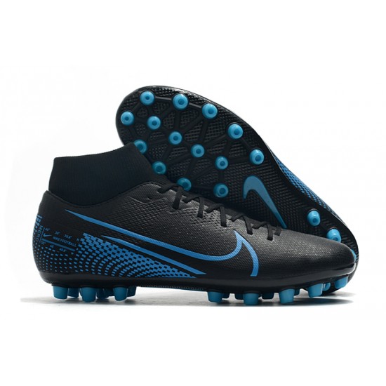 Kopačky Nike Superfly VII Academy CR7 AG Černá Modrý