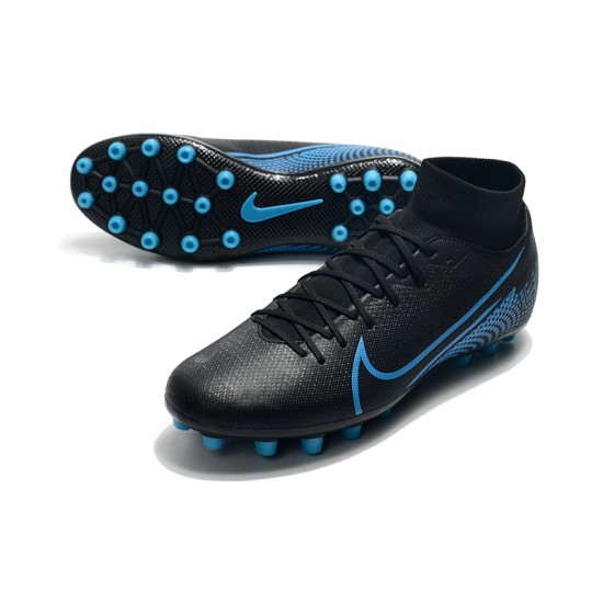 Kopačky Nike Superfly VII Academy CR7 AG Černá Modrý