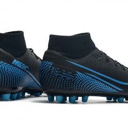 Kopačky Nike Superfly VII Academy CR7 AG Černá Modrý