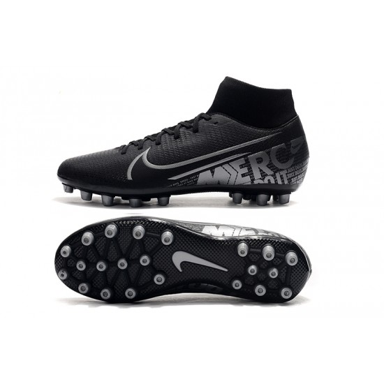 Kopačky Nike Superfly VII Academy CR7 AG Černá Stříbrný