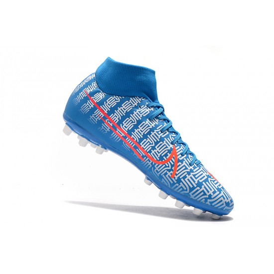 Kopačky Nike Superfly VII Academy CR7 AG Modrý Bílý