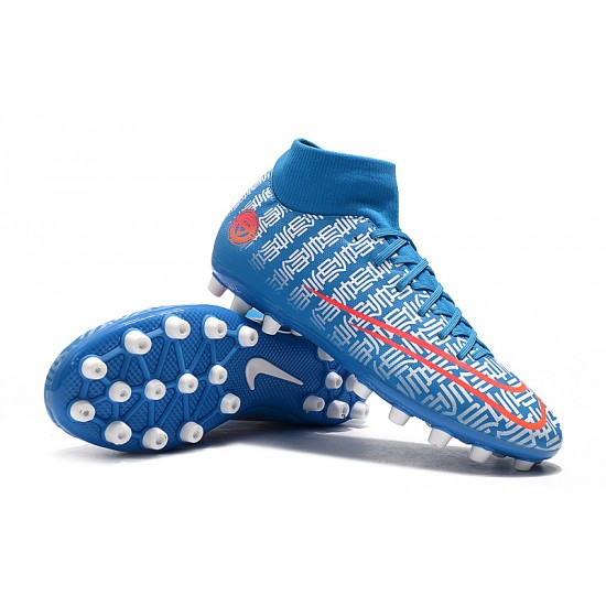 Kopačky Nike Superfly VII Academy CR7 AG Modrý Bílý