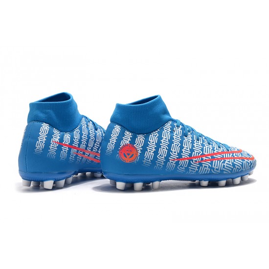 Kopačky Nike Superfly VII Academy CR7 AG Modrý Bílý