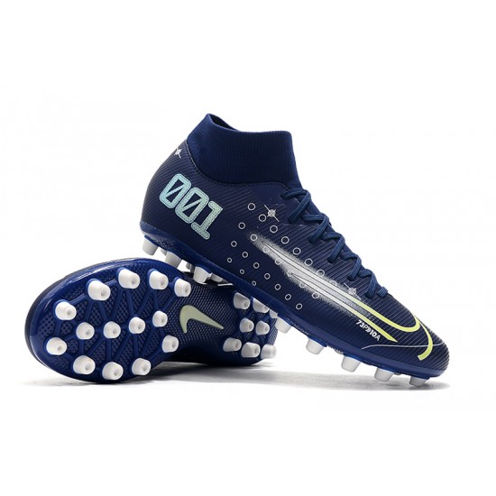 Kopačky Nike Superfly VII Academy CR7 AG Tmavě modrá