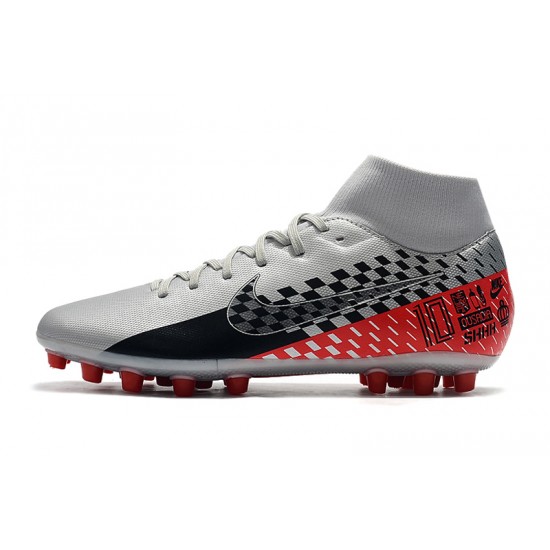 Kopačky Nike Superfly VII Academy CR7 AG Stříbrný