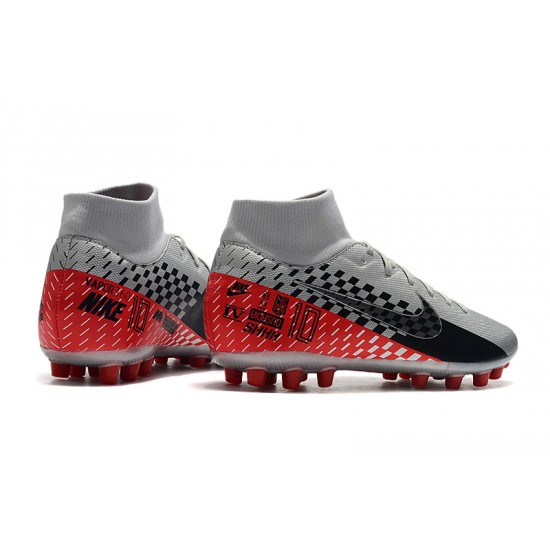 Kopačky Nike Superfly VII Academy CR7 AG Stříbrný