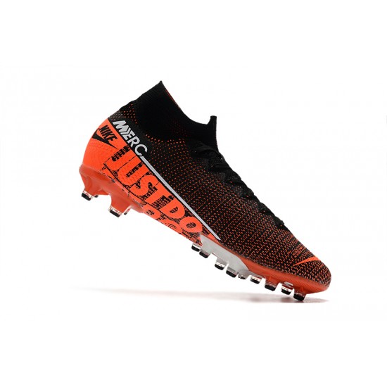 Kopačky Nike Superfly VII Elite SE AG Černá oranžový