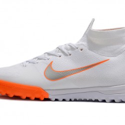 Kopačky Nike SuperflyX 6 Elite TF Bílý Stříbrný oranžový